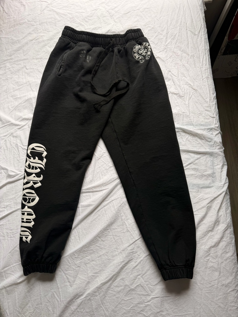 Chrome Hearts Black Cross Print Sweatpants